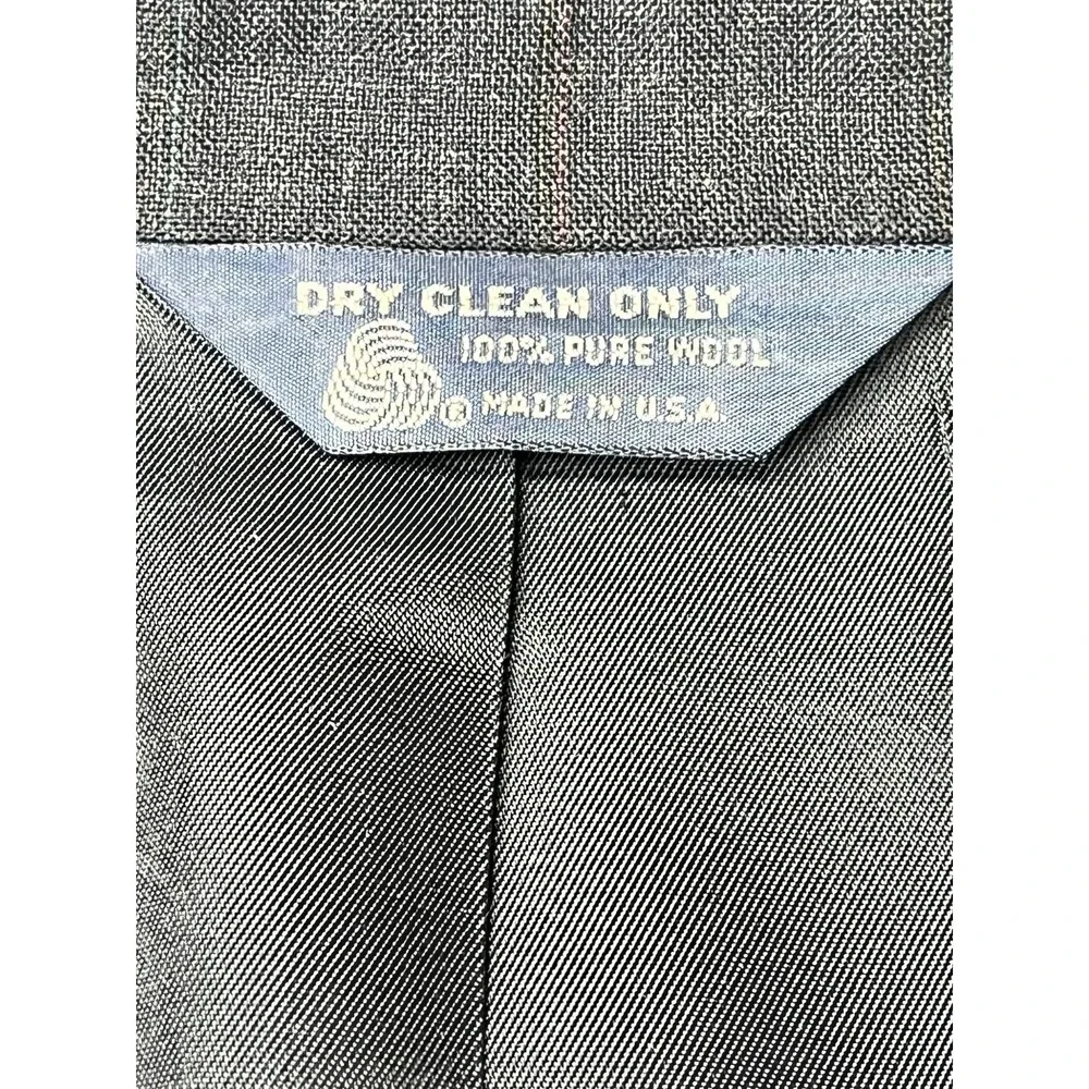 Kuppenheimer Mens Classic‎ Gray Pinstripe Wool Suit Blazer Jacket 44